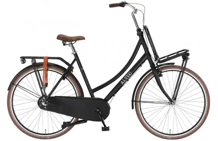 Weekendaanbieding Damesfiets Altec Vintage 28"/57cm/Mat-zwart/Transportfiets/N-3