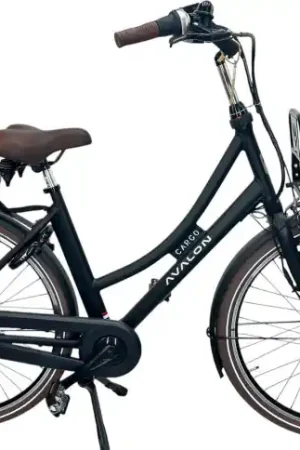 Damesfiets Avalon E-Cargo N7 28"/50cm/Zwart/36V 15Ah 540Wh Alleen Vandaag