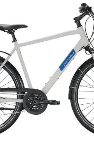 VICTORIA Trekkingfiets Trekking 4.7 28"/56cm-L/18/supersonisch zilver mat - zwart/02979565 Uitverkoop