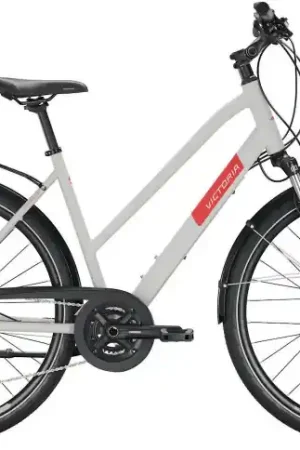 Hete Deal VICTORIA Trekkingfiets Trekking 4.7 28"/46cm-S/18/supersonisch zilver mat - zwart/02979581