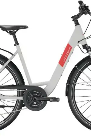 VICTORIA Trekkingfiets Trekking 4.7 28"/56cm-L/18/supersonic zilver mat - zwart/02979631 Superprijs