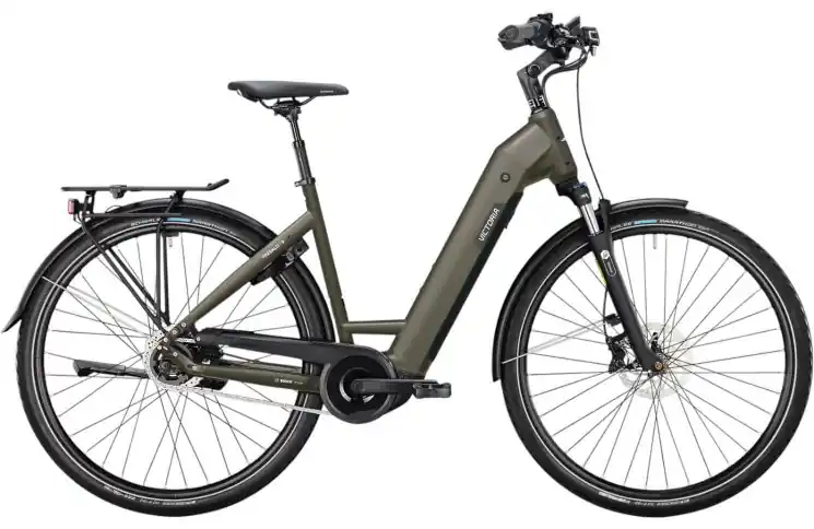 Laatste Versie VICTORIA Elektrische trekkingfiets Tresalo 8 №1 28"/44cm-S/10/leigrijs mat/02921219
