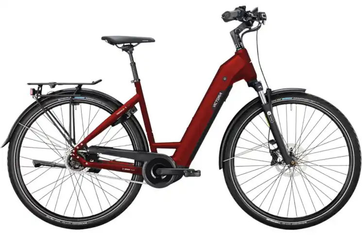 Exclusieve Aanbieding VICTORIA Elektrische trekkingfiets TRESALO 5 №2 28"/56cm-XL/5/spinellrood mat/02921169