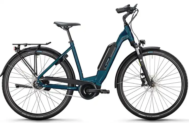 VICTORIA Elektrische trekkingfiets Cysalo 7 №2 28"/44cm-XS/8/vleermuiszwart/02921032 Exclusieve Aanbieding