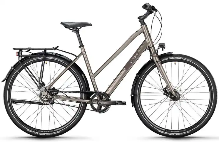 VICTORIA Trekkingfiets TREQANA 9 №1 28"/46cm-S/8/marmergrijs glanzend/02921287 Seizoensaanbieding