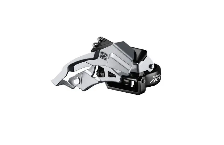 Voorderailleur 3 x 9-speed Shimano Acera M3000 top swing / dual pull 40T - Zwart/Zilver Exclusieve Aanbieding