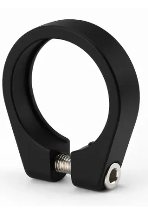 Zadelpenklem ø34,9 mm Edge aluminium met inbusbout - zwart Op = Op