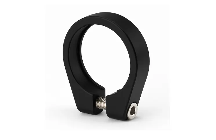 Zadelpenklem ø34,9 mm Edge aluminium met inbusbout - zwart Op = Op