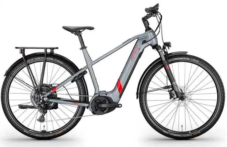 Merkproduct CONWAY Elektrische trekkingfiets Cairon T 2.0 625 SE №1 28"/57cm-XL/9/schaduwgrijs metallic mat - rood metallic/02810533