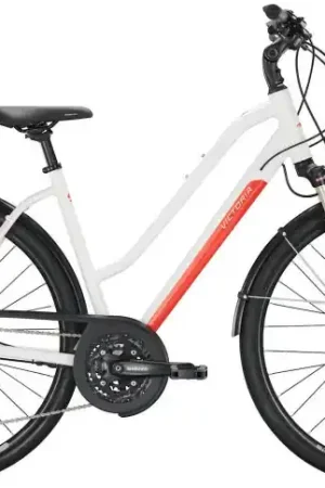 VICTORIA Trekkingfiets Trekking 8.6 28"/56cm-L/30/bianco wit/02980126 Aanbieding