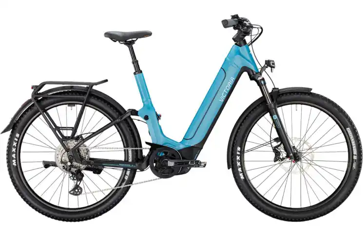 VICTORIA Elektrische Full Suspension PARCOURS 4 №1 27.5"/51cm-M/10/duifblauw/02920622 Meest Verkocht