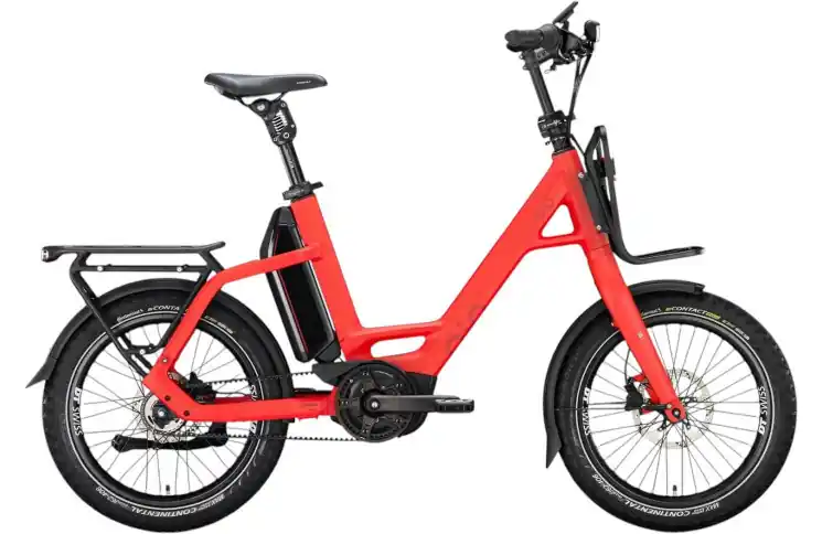 QiO Elektrische compactfiets EINS+ P-5 №1 20"/48cm/5/imola rood mat/02652070 Actieprijs