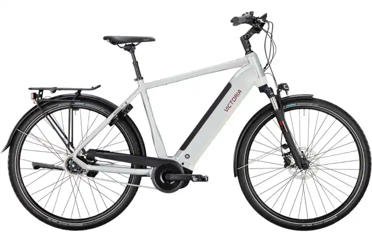 VICTORIA Elektrische trekkingfiets TRESALO 15 №1 28"/60cm-L/5/schaduwgrijs metallic mat - rood metallic/02920123 Lage Kosten