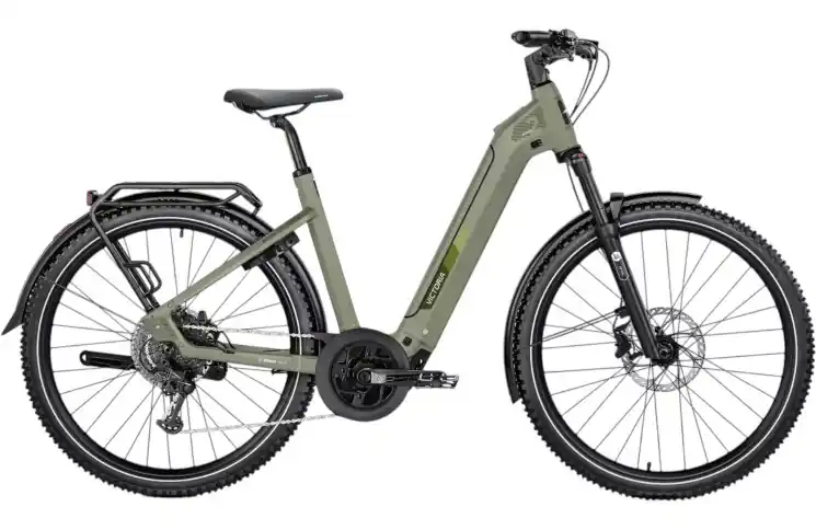 Laatste Versie VICTORIA Elektrische SUV "Avyon 2" ( 1) wave, 27,5"/44cm-XS/Jade olive matt/02921056