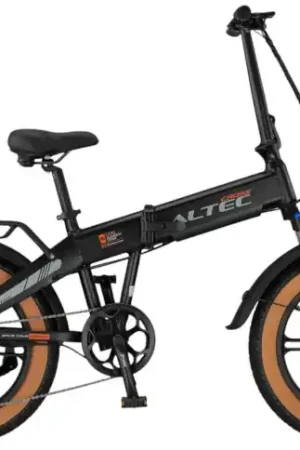 Veilige Betaling Altec Cross E-bike Fatbike Vouwfiets 20"/39cm/Zwart-mat/278457