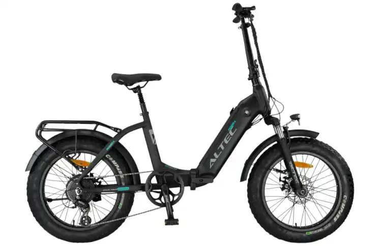 Altec Primera E-Bike Fatbike Vouwfiets 20"/41cm/Zwart-mat/278477 Beperkt Aanbod