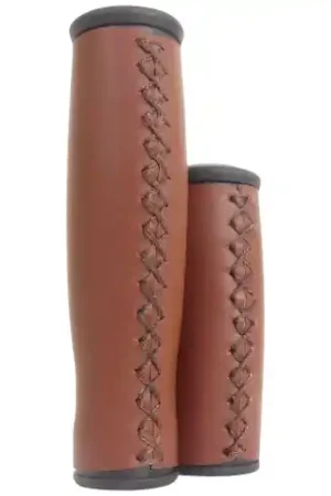 Actieprijs Handle Grip Set Edge City Leather - 135 / 92mm - dark brown