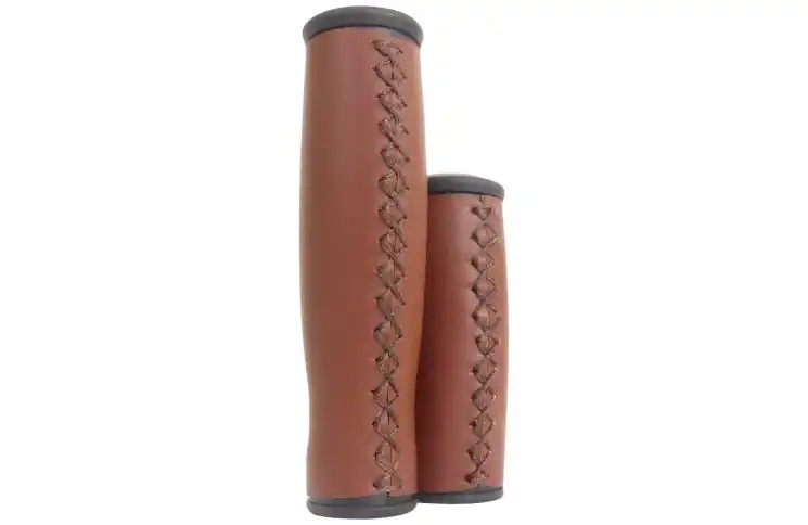Actieprijs Handle Grip Set Edge City Leather - 135 / 92mm - dark brown