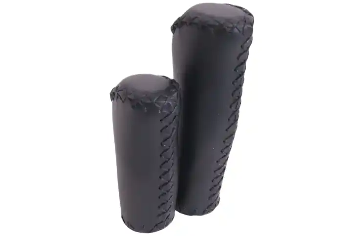Handvatset Edge Leer - zwart - 135/92mm Voordeelprijs