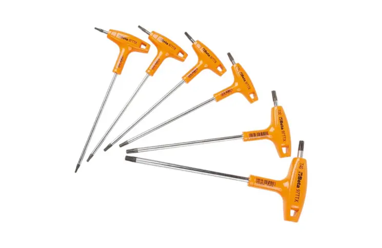 BETA STIFTSLEUTELSET TORX 97TTX/S6 6-DELIG MET HANDGREEP T10-T15-T20-T25-T30-T40 Bestel Nu