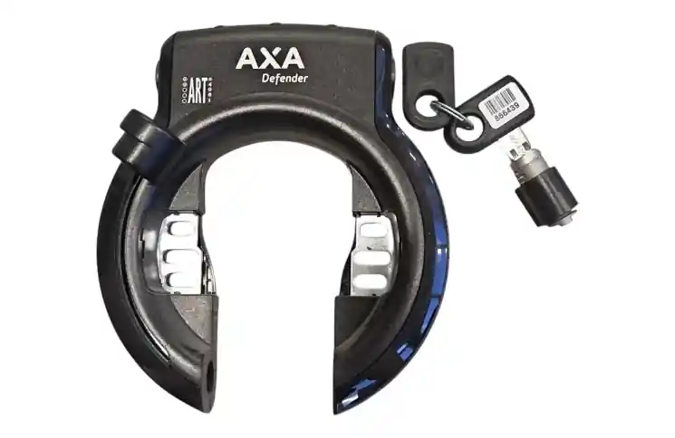 Axa Defender zwart inclusief Accu slot (werkplaatsverpakking). ART** Direct Beschikbaar