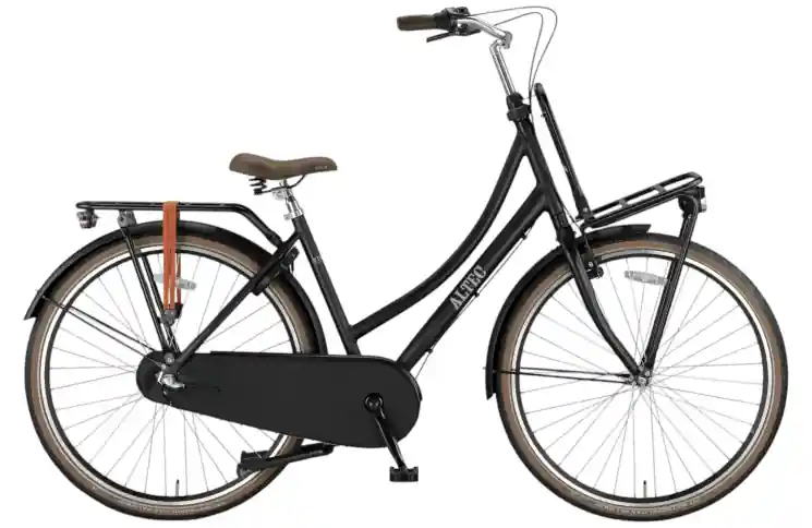 Damesfiets Altec Vintage 28"/50cm/Mat-zwart/Transportfiets/N-3 Koopje