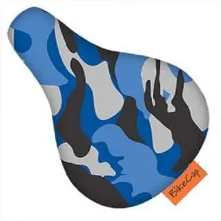 Laatste Kans Zadelhoesje kinderfiets camouflage blauw
