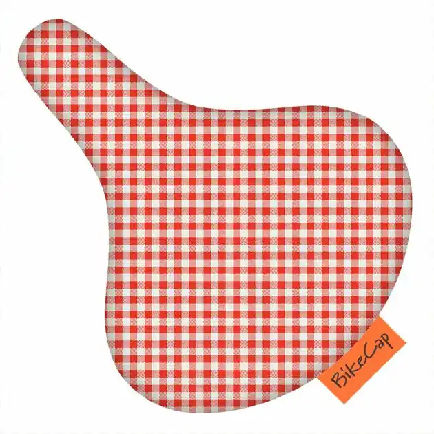 Beperkt Aanbod Zadelhoesje Bikecap ruitje rood