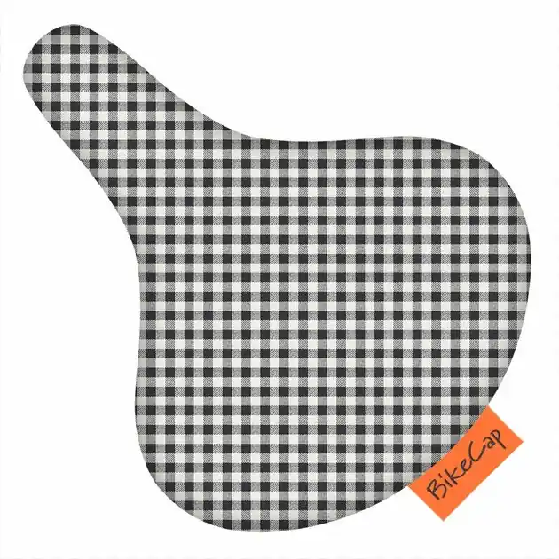Zadelhoesje Bikecap ruitje geel Actieprijs