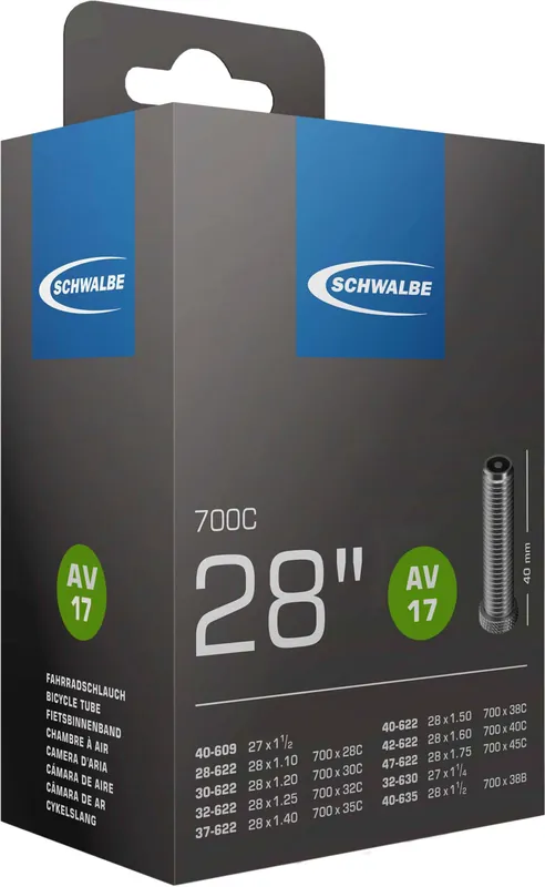 Express Levering Schwalbe Fietsband AV ventiel nr. 17 (28"/700C)