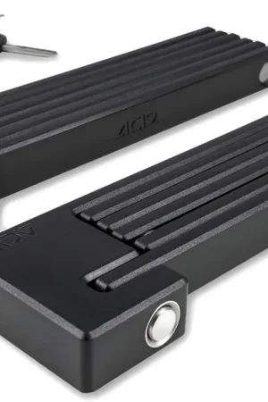 ACID Faltschloss RIGID 100 PURE TWIN PACK - zwart 1000mm Premium