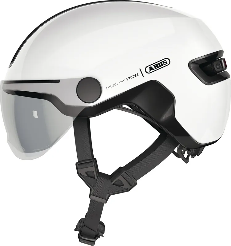 Abus Hud-Y ACE Fietshelm - Shiny White Lage Kosten