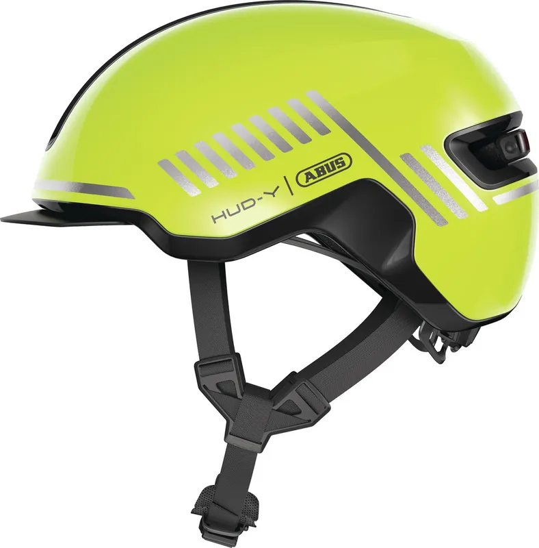 Abus Hud-Y Fietshelm - Signal Yellow Finale Uitverkoop
