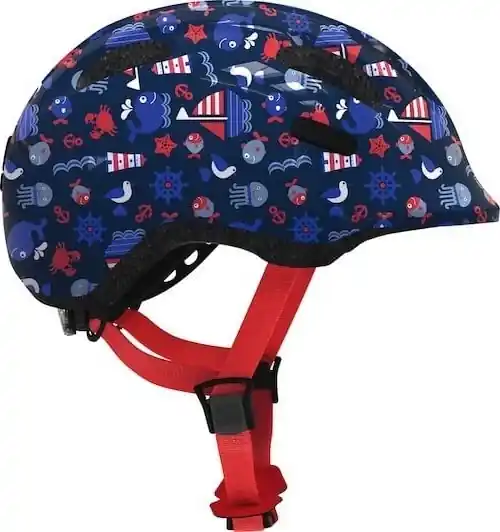Abus Kinder Fietshelm Smiley 2.1 - Blue Maritim Weekendaanbieding
