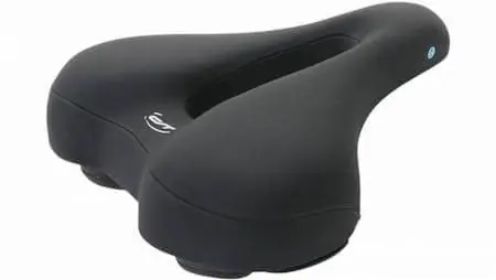Contec City/Tour Ergonomic Fietszadel - Heren - Met uitsparing - Zwart Beperkte Voorraad