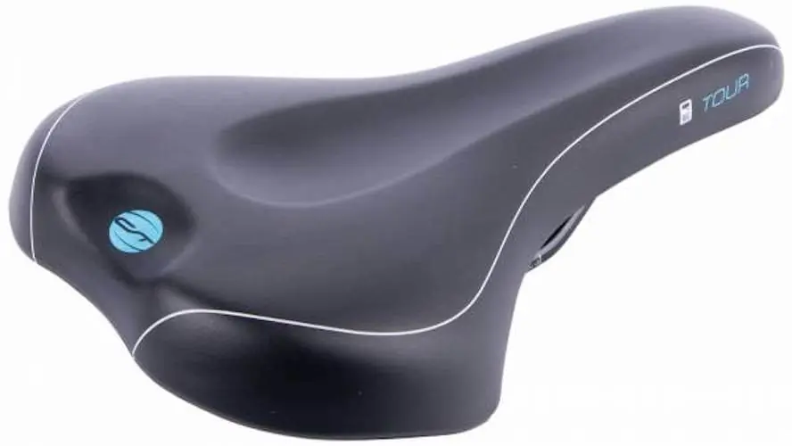 Contec Scientific M Fietszadel - Unisex - Zwart / Blauw Meest Verkocht