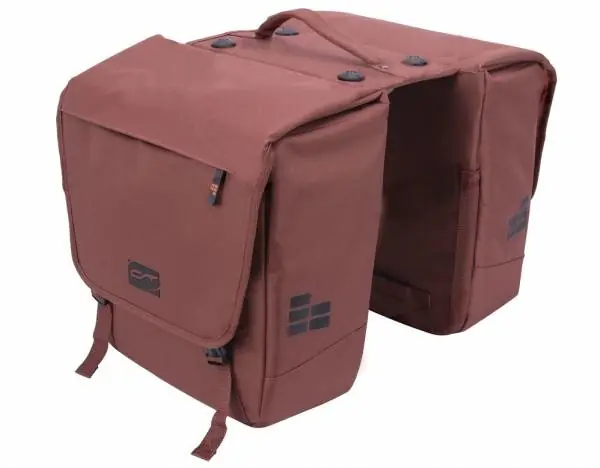 Contec Via Tour Dubbele Fietstas 32L - Roest Rood Premium