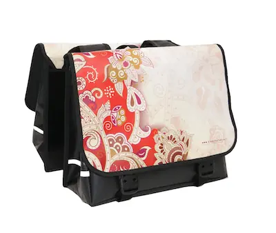 Merkproduct Dandell Dubbele Fietstas Cabluna - Vintage Rood / Zwart - 42L