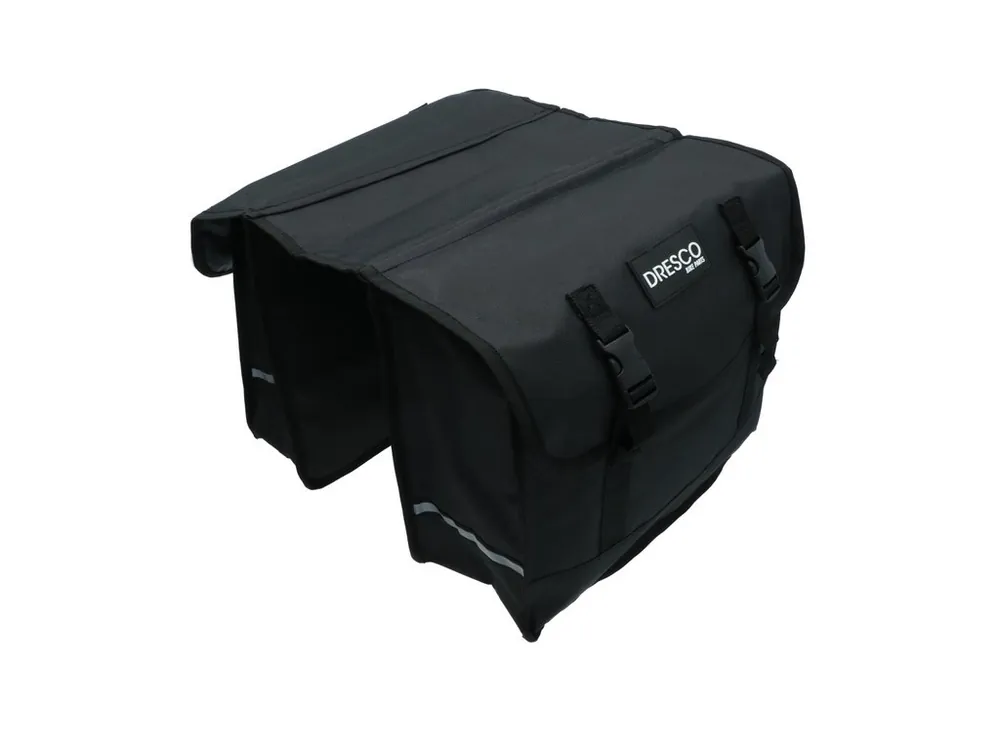 Dresco Dubbele Fietstas Basic - 30 Liter - Zwart Hoge Kwaliteit
