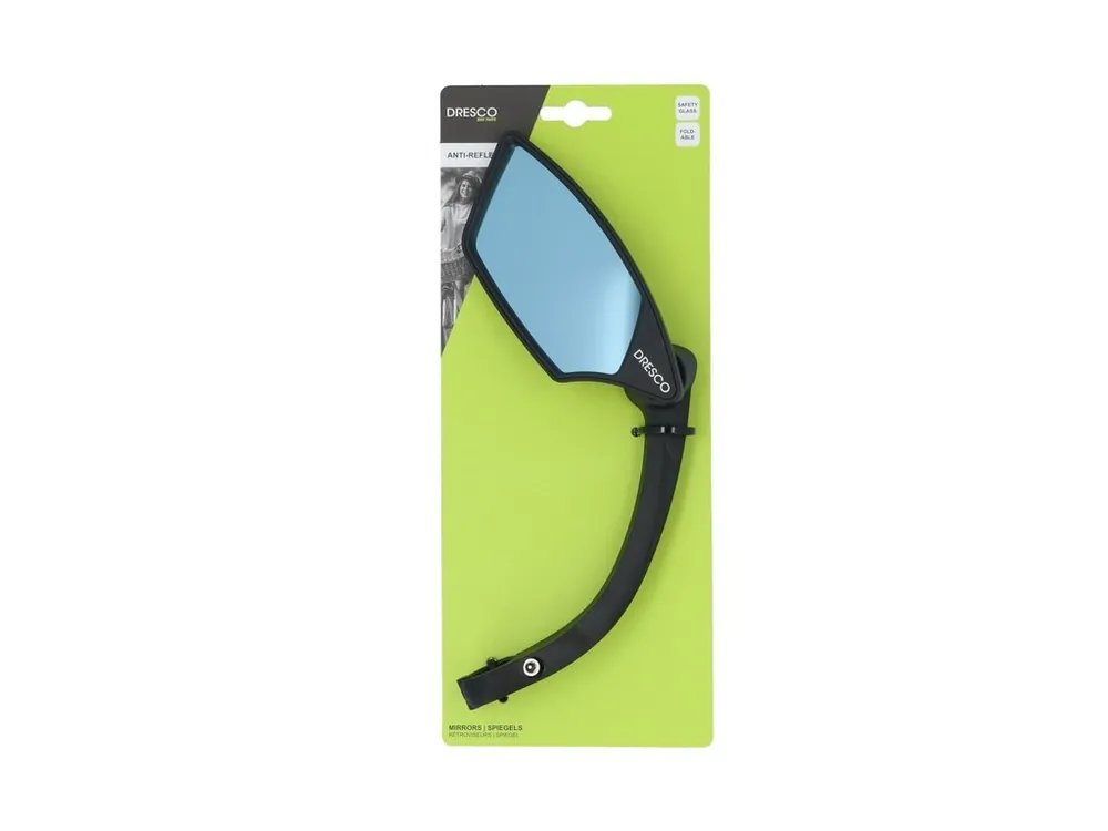 Speciale Aanbieding Dresco Luxe E-bike Fietsspiegel Anti Reflectie - Links - Zwart - Inklapbaar