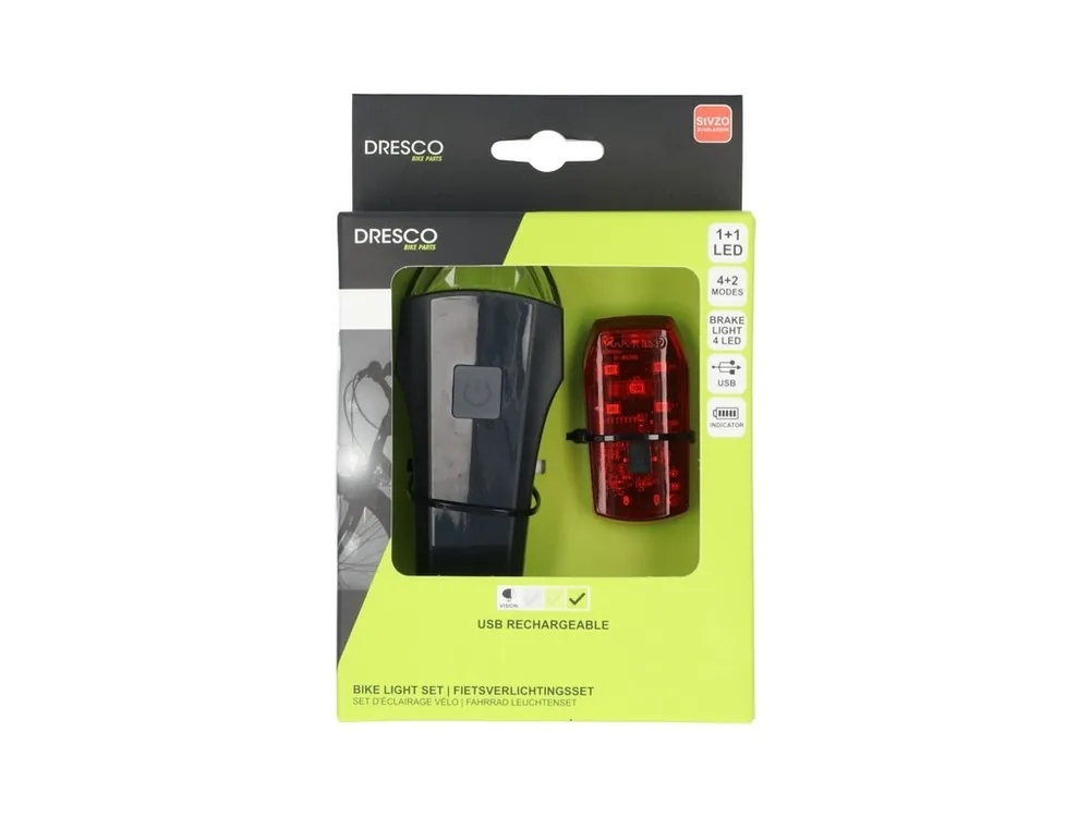 Hoge Kwaliteit Dresco Razer Verlichtingsset - 60 LUX - USB Oplaadbaar