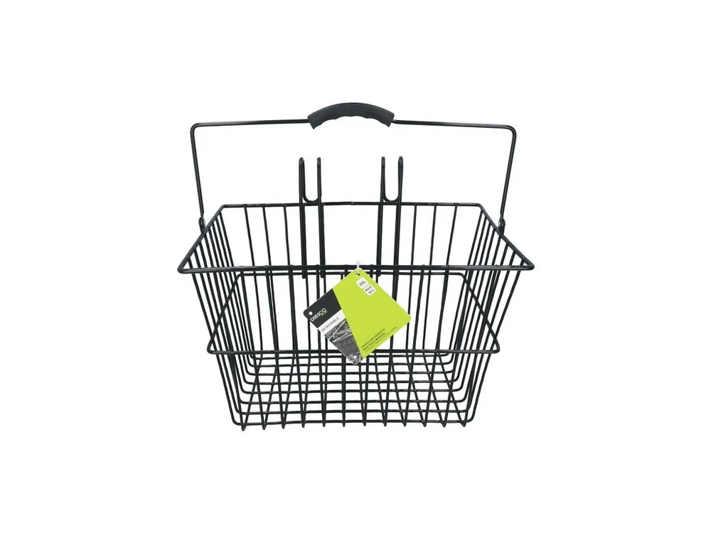 Dresco Stalen Fietsmand - 20 Liter - Zwart Exclusieve Aanbieding