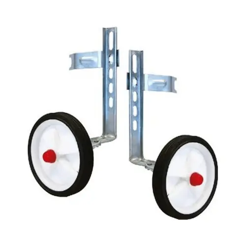 Populair Falkx Zijwieltjes Set - 12‘‘ - 20‘‘ inch - Kunststof - Wit/Zwart