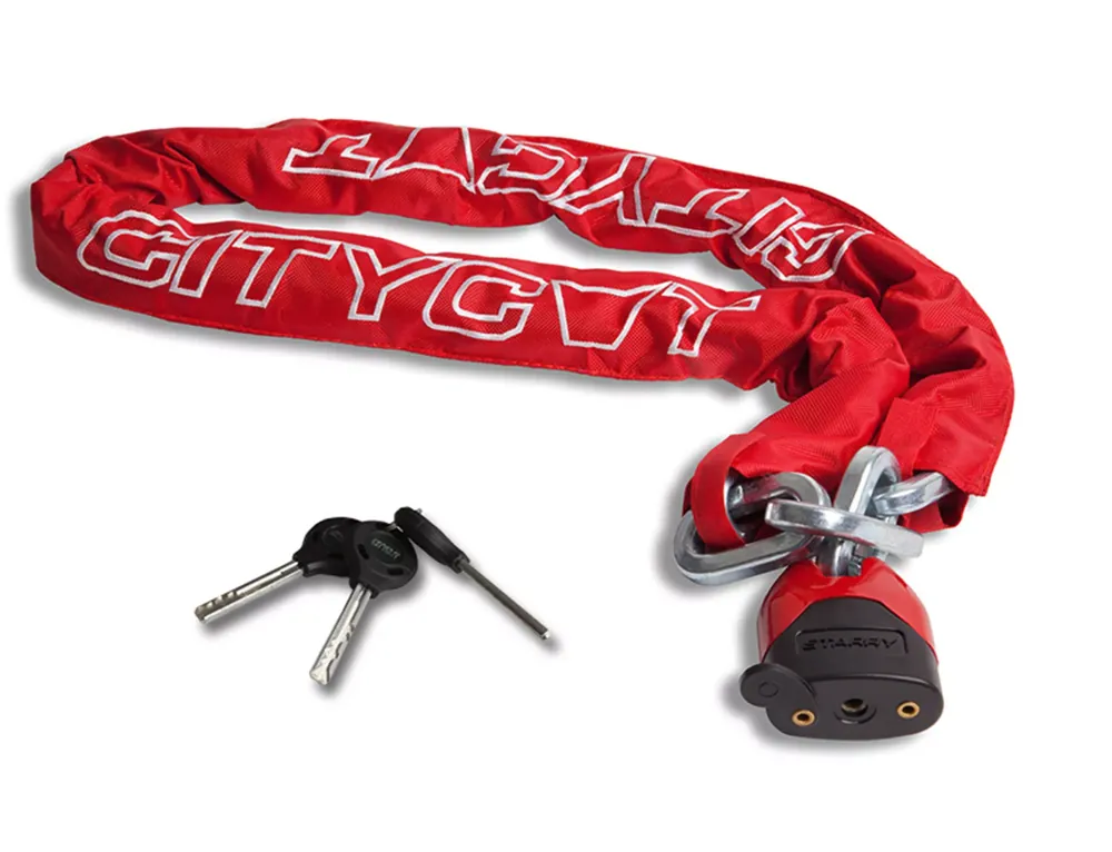 Starry Citycat ART4 Kettingslot - Rood - 150 CM Korting