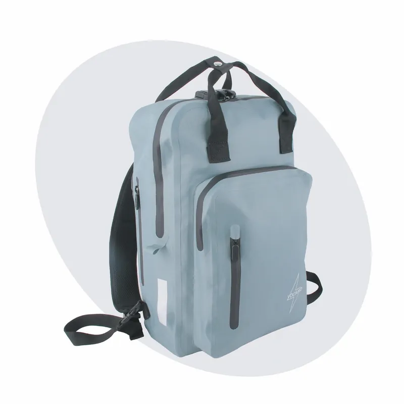 Bestseller Voltano City Enkele Fietstas Rugzak E-bike - Ice Blauw - Codeslot - Laptopvak - Waterdicht