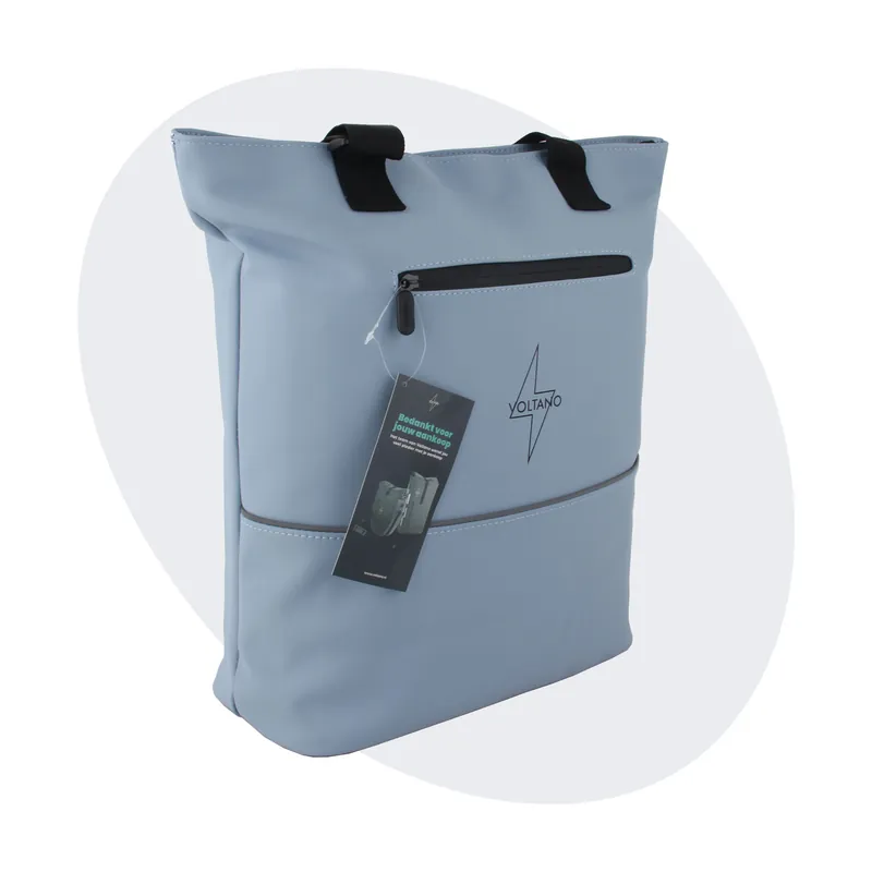 Snelle Levering Voltano E-bike City Shopper - Ice Blauw - 22 Liter