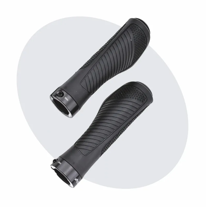 Beperkt Aanbod Voltano Ergonomische Fietshandvatten Zwart - 132 / 132 MM
