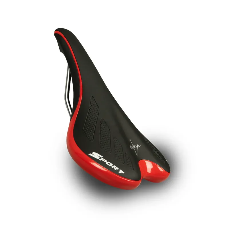 Speciale Aanbieding Voltano Race / MTB Fietszadel – Zwart / Rood - Unisex