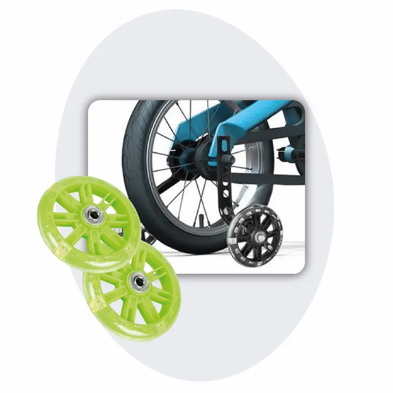 Op = Op Voltano Zijwieltjes LED Verlichting – Groen – 12-20 inch