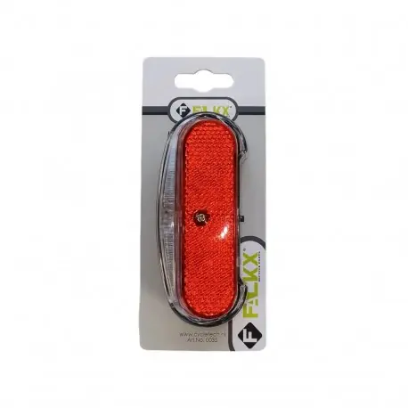 Achterlicht met reflector fiets LED. Afstand schroeven 50/80 mm Gratis Retour